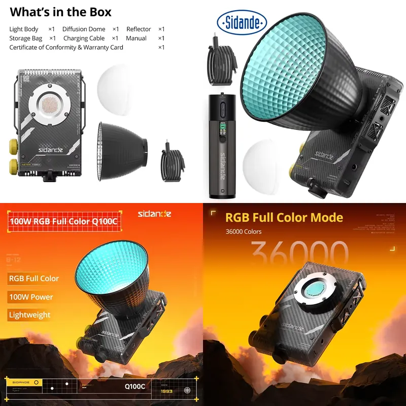 Photography With Lighting - 시단데 Q100C Q100Lite 광학 100W 고출력
