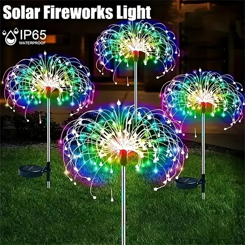 Flower Photography Led Lighting Pack - 1팩 태양열 불꽃놀이 잔디 조명 야외용,