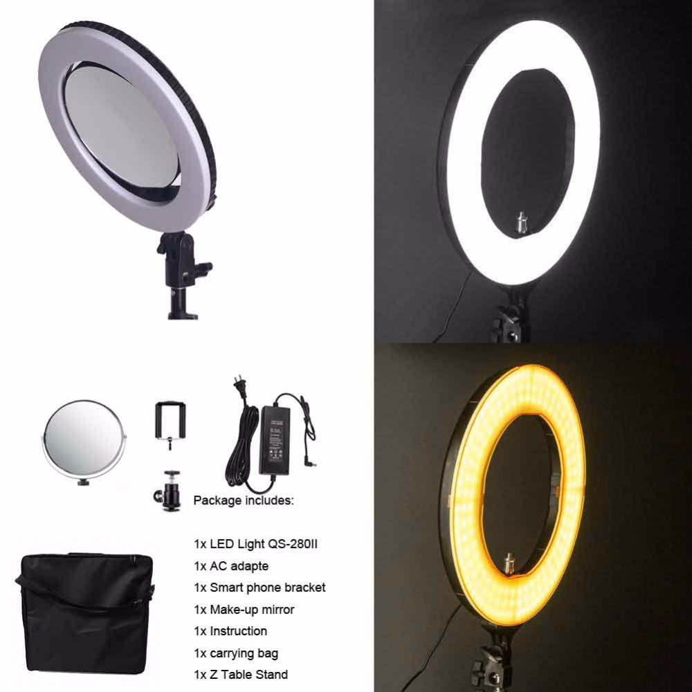 Photography Lighting Learning - 10인치 QS-280II 95RA 이색 LED 링