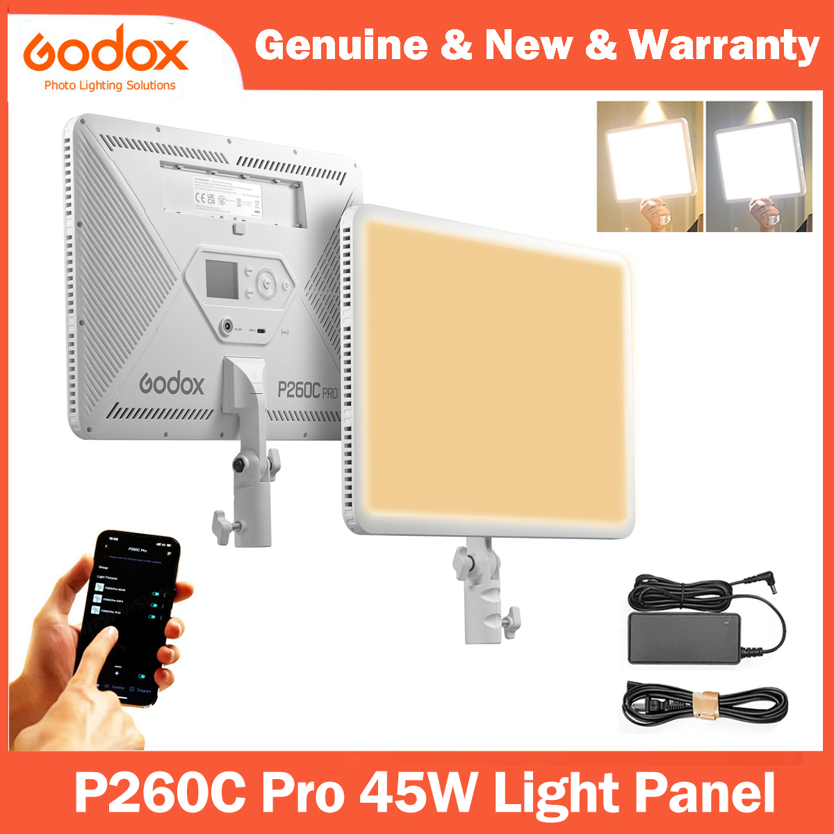 Photography Lighting Youtube - Godox P260C Pro LED 비디오 라이트