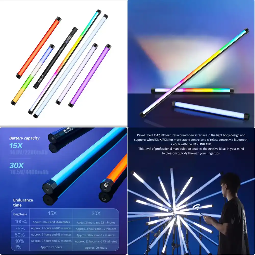 Photography Lighting Youtube - 난광 파보튜브 II 30X RGB 사진촬영
