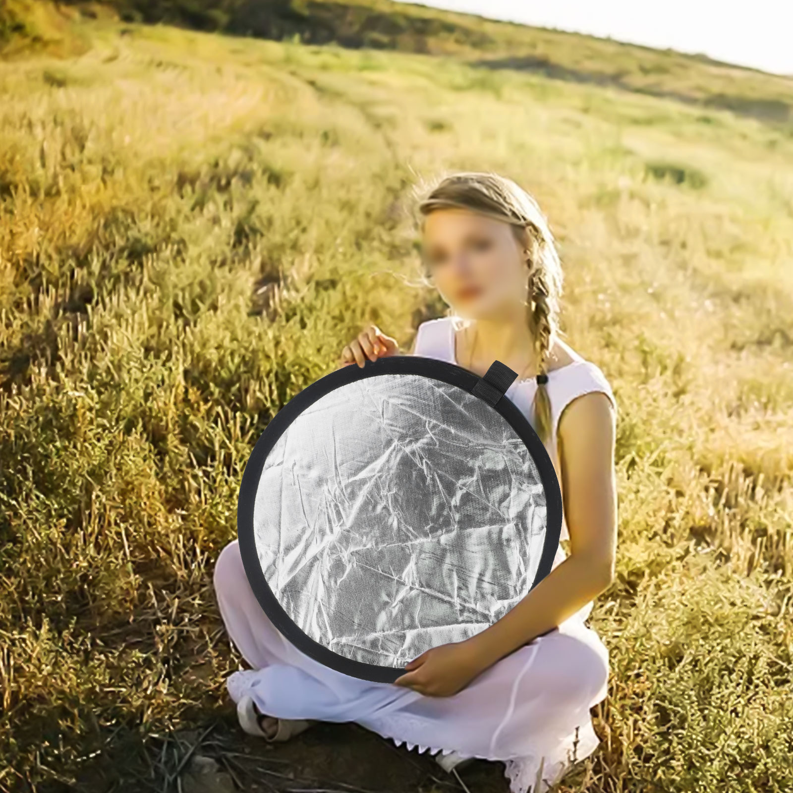Reflector Disc Silver - 5-in-1 휴대용 사진 반사판, 스튜디오 라이브