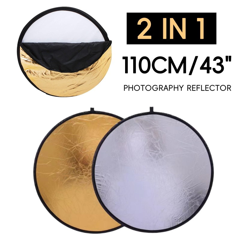 Reflector Disc Silver - 110cm 사진촬영용 미니 반사판 2 in