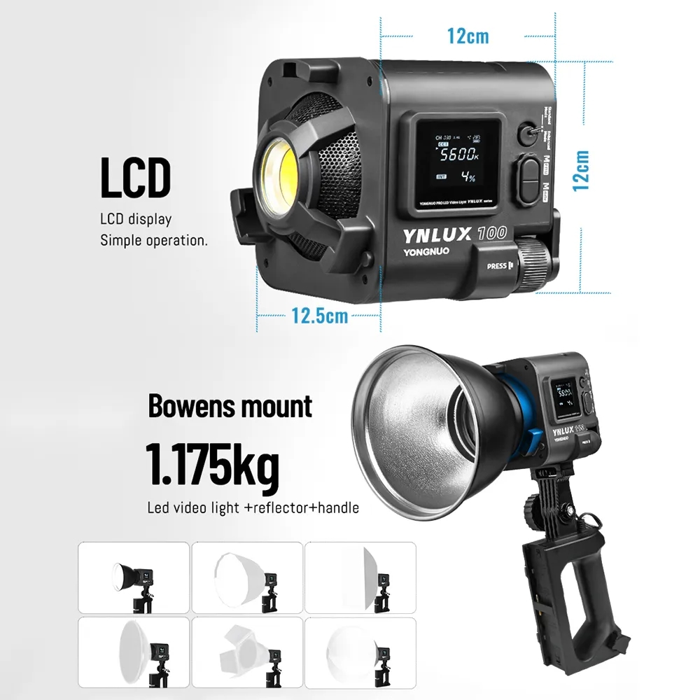 용누오 YNLUX100 100W 3200K-5600K  - Photography With Lighting 리뷰 및 가격