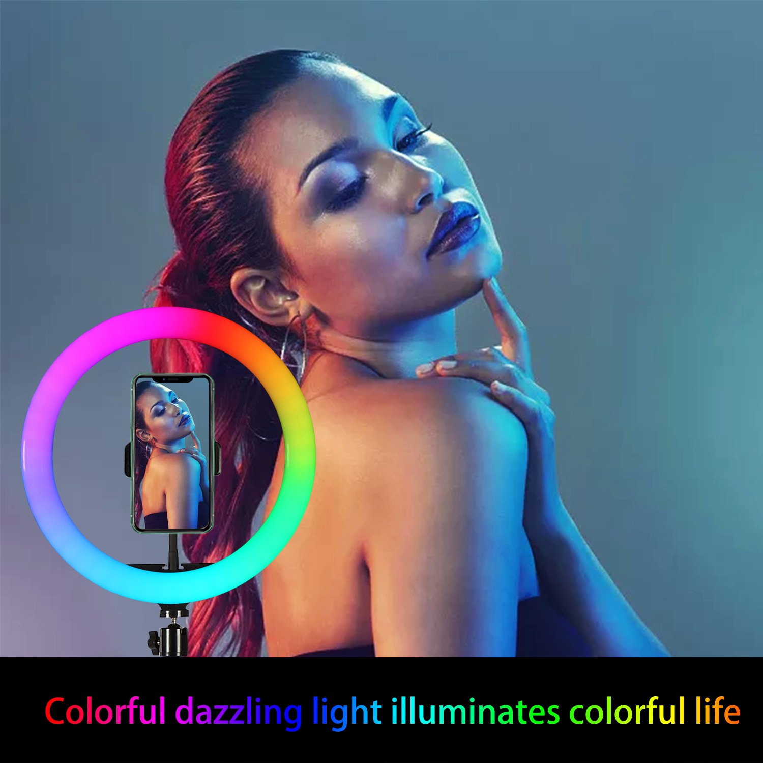 10인치(26cm) RGB 링 라이트 삼각대 LED 원 - Photography Lighting Youtube 리뷰 및 가격