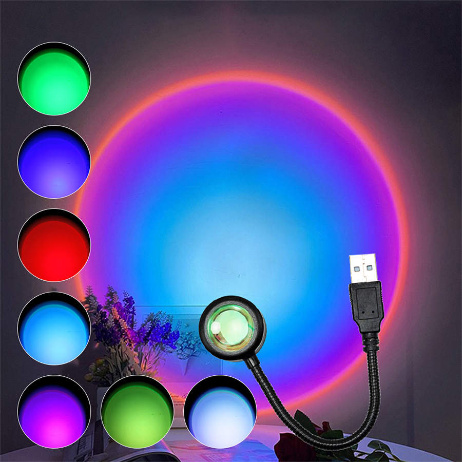 USB LED 선셋 램프 프로젝터 무드등 골든 아워 사 - Photography Lighting Diy 리뷰 및 가격
