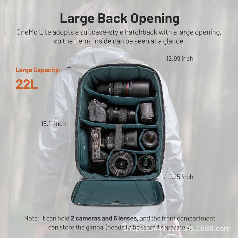 새로운 카메라 가방 대용량 방수 백팩 마이크로 싱글 카 - Photography Lighting Equipment Bags 리뷰 및 가격