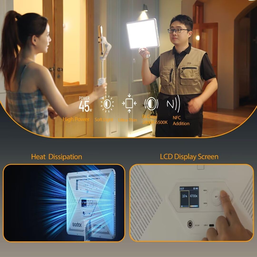 Godox P260C Pro LED 비디오 라이트 패널 - Photography Lighting Youtube 리뷰 및 가격