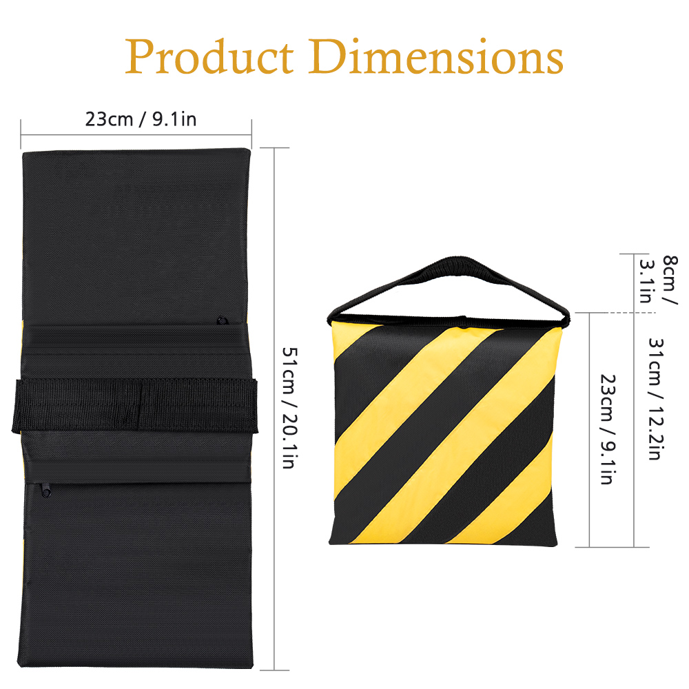 SH 블랙 앤 옐로우 스트라이프 사진 촬영용 샌드백 C - Light Stand Sandbag 리뷰 및 가격